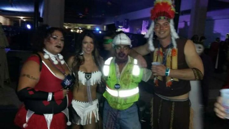 Harley Quinn and Indian princess and Chief with Contractors who called Murked